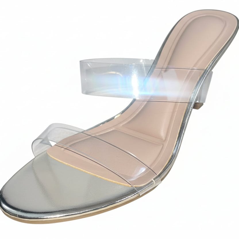Shoes Women Comfort Clear Strap Heeled Sandals