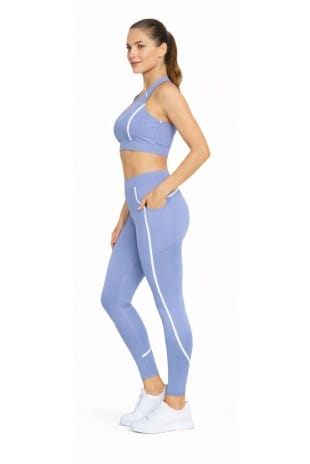 Activewear Set Women Crop Legging Active Yoga Pilates Gym Wear Set Outfit