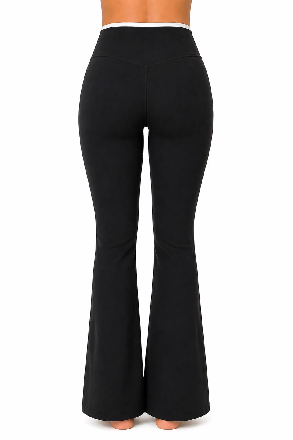 Activewear Set Women Cross Waist Flare Yoga Workout Pants
