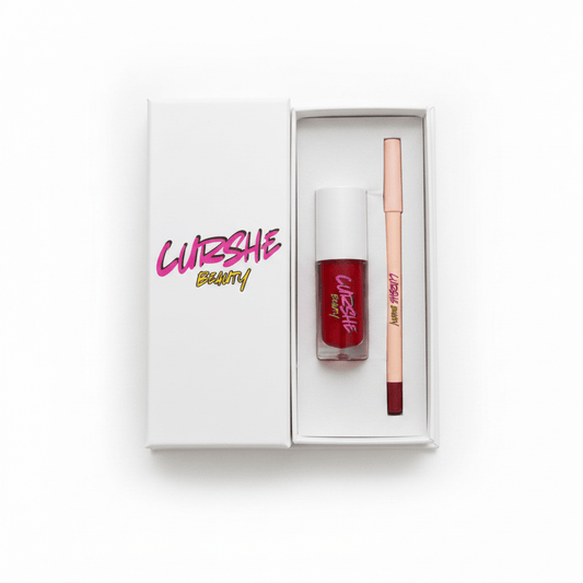 Lip Kit Curshe Beauty Lip Kit – Liquid Lipstick & Lip Liner Set