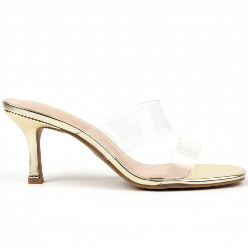 Shoes Women Comfort Clear Strap Heeled Sandals